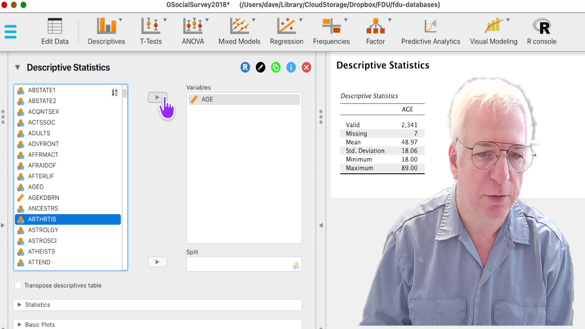 Video thumbnail for Means by group in JASP