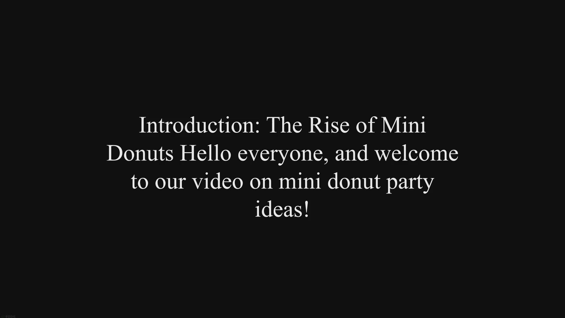 'Video thumbnail for Mini Donut Party Ideas: Adding a Sweet Twist to Your Celebrations'