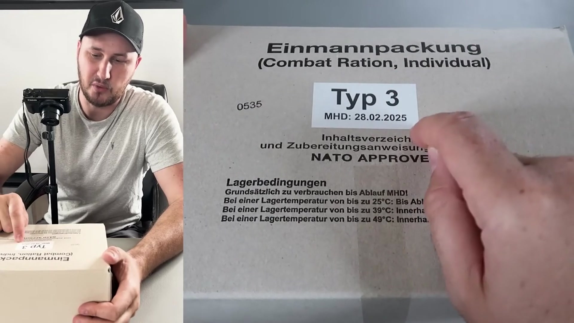 'Video thumbnail for Tasting German  Military EPA 24Hr Ration (Meal Ready to Eat) NEW Version 2025 BBD Taste Test'