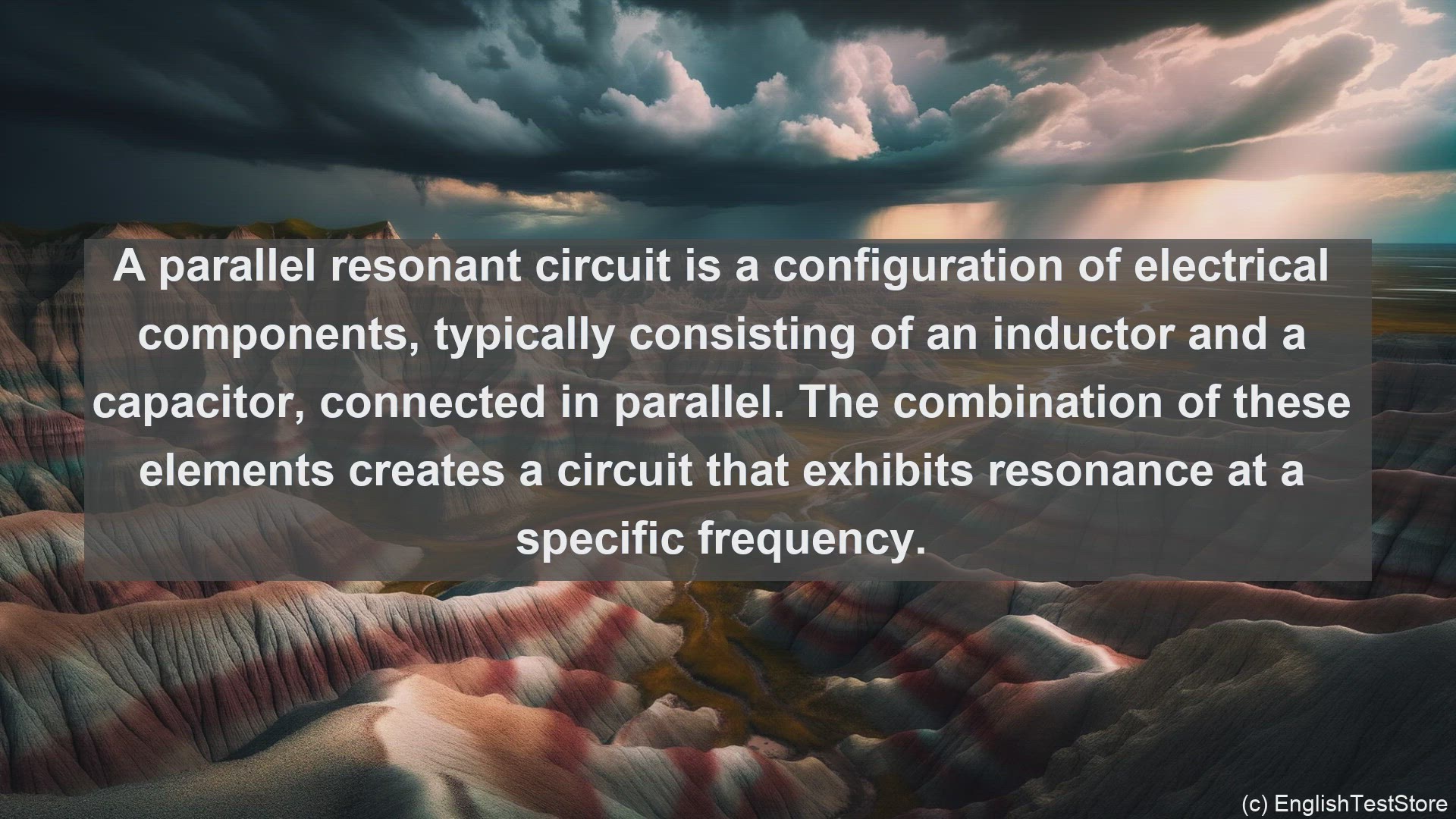 'Video thumbnail for Parallel resonant circuit in science  definition and examples'