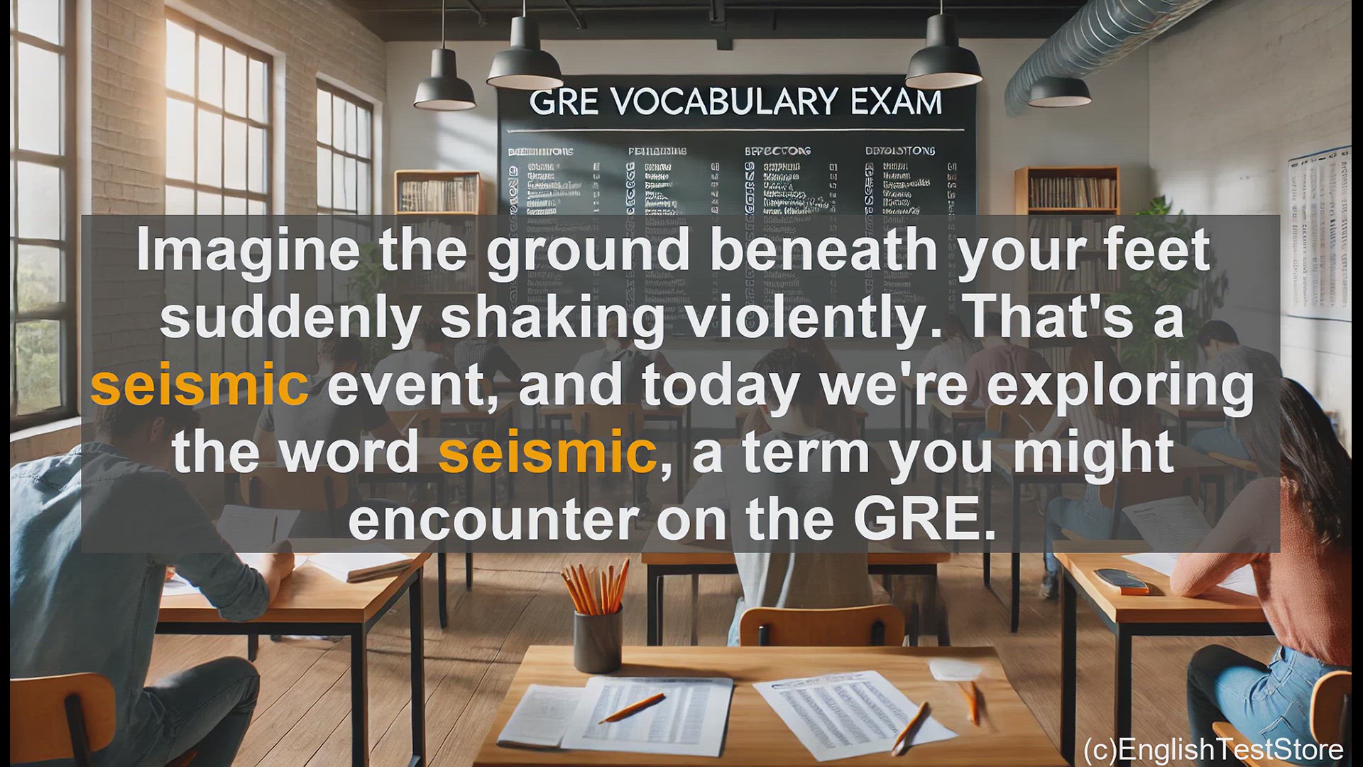 'Video thumbnail for GRE Vocabulary Lesson: Exploring the Powerful Word 'Seismic''