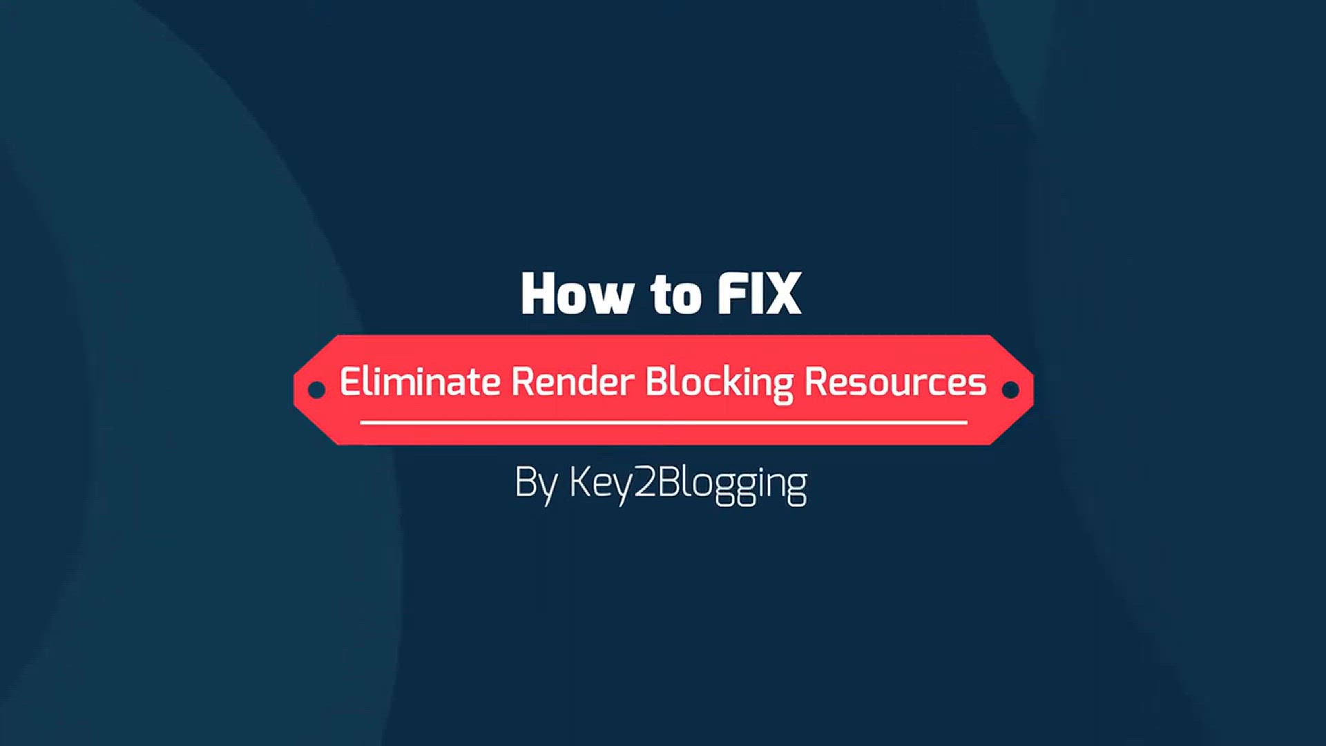 'Video thumbnail for How To Eliminate Render Blocking Resources in Blogger _ Speedup Blogger website'