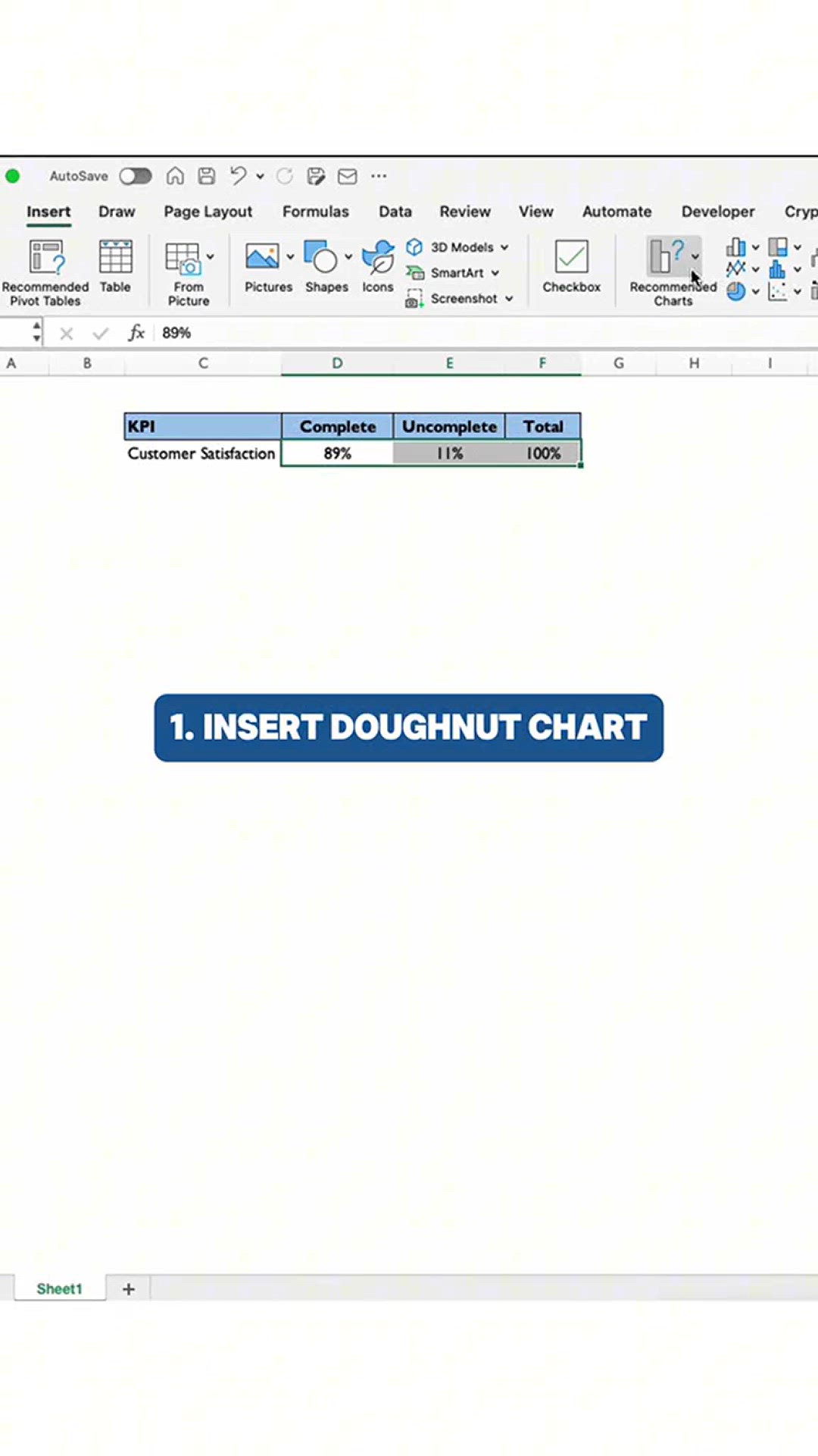 Video thumbnail for Create a KPI chart in #Excel using these 6 easy steps