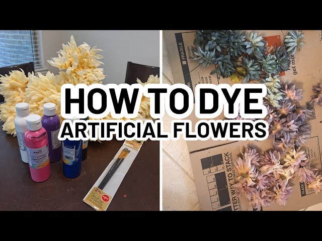 Video thumbnail for HOW TO DYE ARTIFICIAL FLOWERS