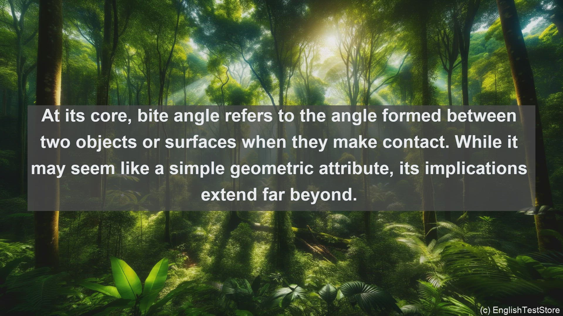 'Video thumbnail for Bite angle in science  definition and examples'