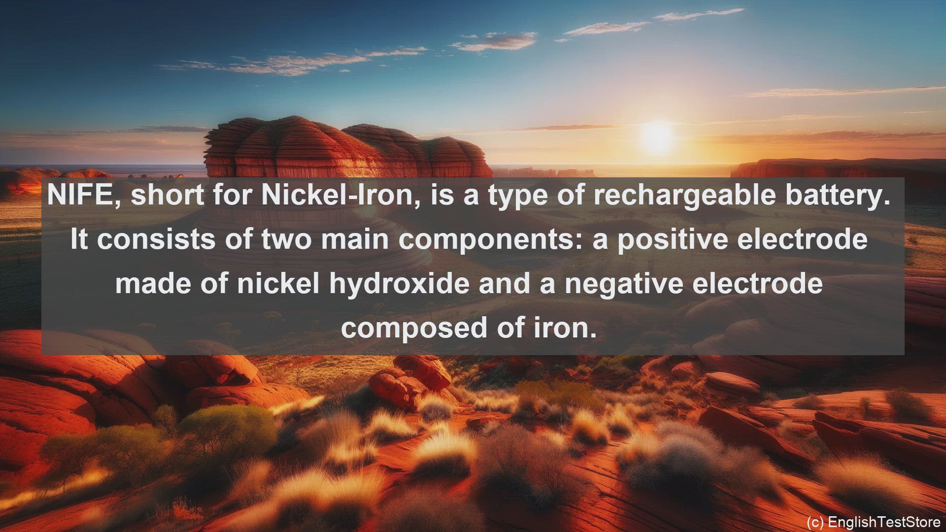 'Video thumbnail for Nife cell in science  definition and examples'