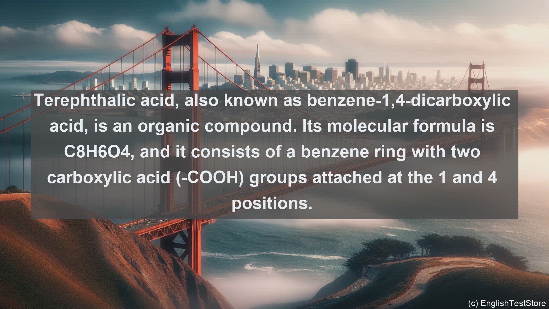 'Video thumbnail for Terephthalic acid in science  definition and examples'