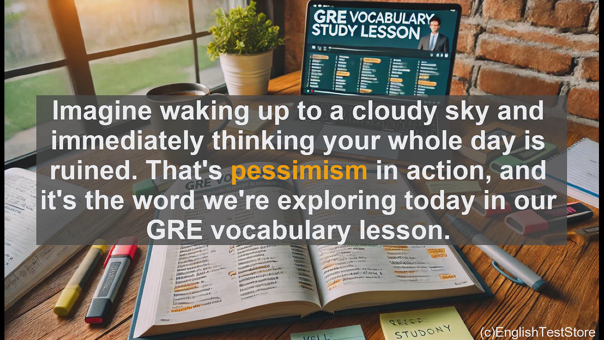'Video thumbnail for GRE Vocabulary Lesson: Exploring Pessimism - A GRE Vocabulary Lesson'