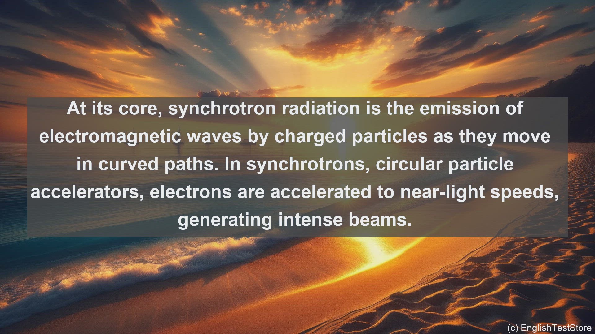 'Video thumbnail for Synchrotron radiation in science  definition and examples'