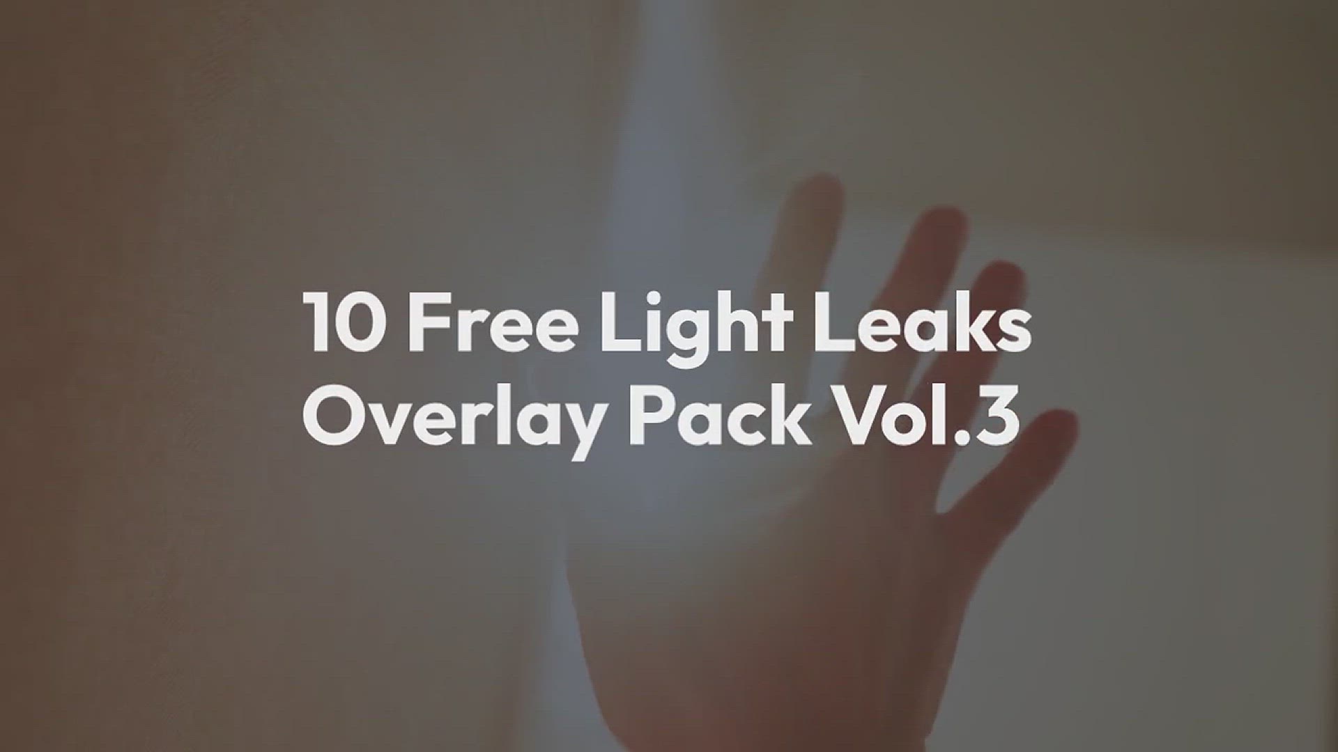 'Video thumbnail for 10 Free Light Leaks Overlay Pack Vol. 3'