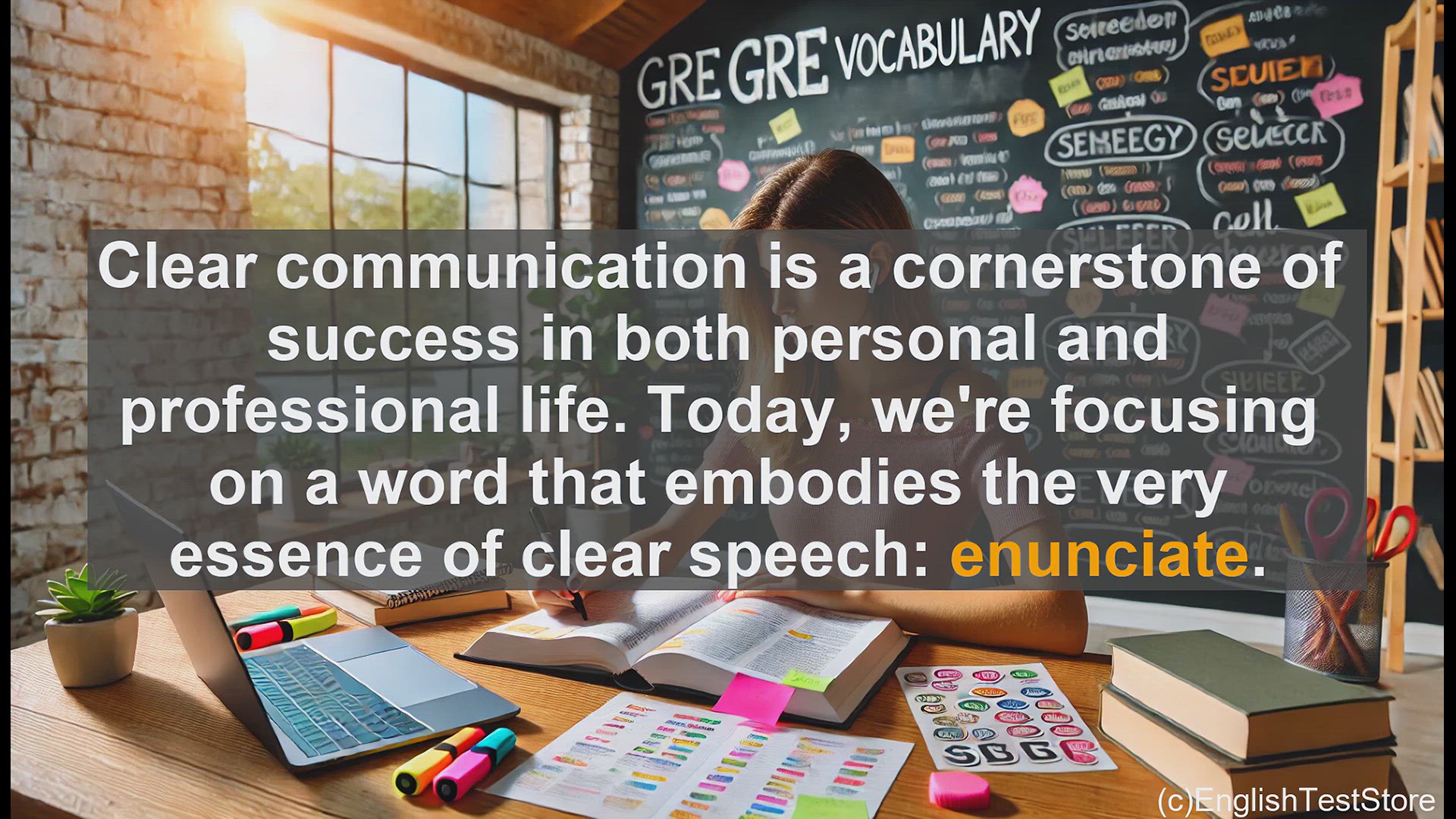 'Video thumbnail for GRE Vocabulary Lesson: The Art of Clear Speech - Enunciating with Precision'