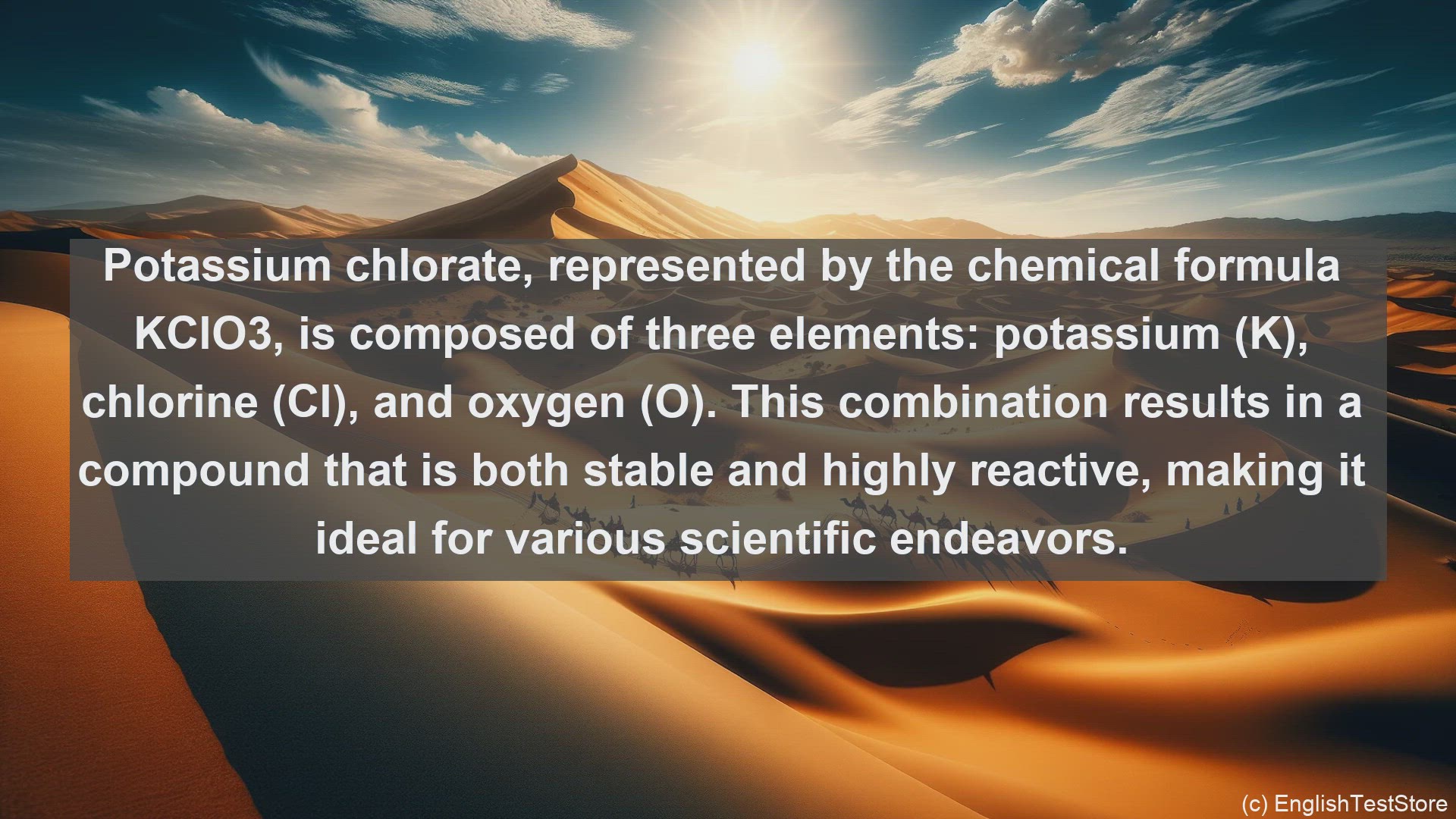'Video thumbnail for Potassium chlorate in science  definition and examples'