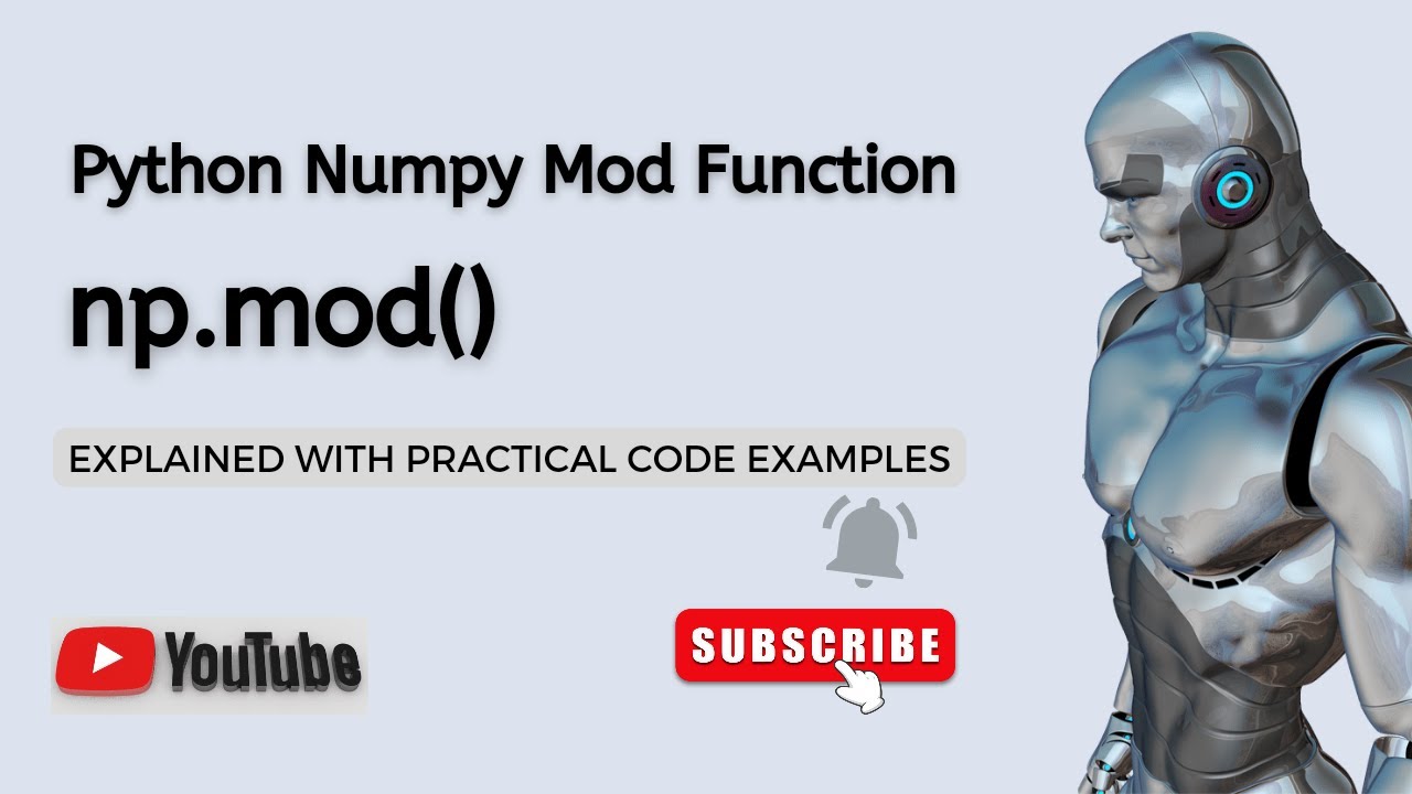 'Video thumbnail for Python Numpy mod Function Explained | Python Numpy Function | Numpy Python Tutorial'