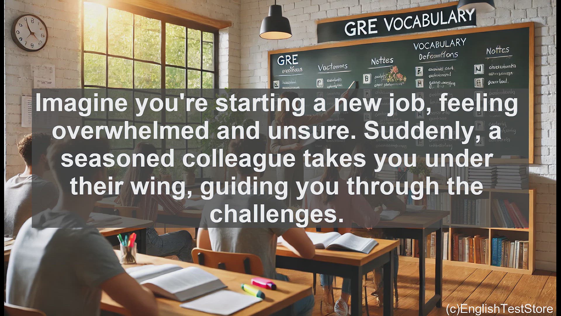 'Video thumbnail for GRE Vocabulary Lesson: The Power of Mentorship - Navigating Challenges with Guidance'