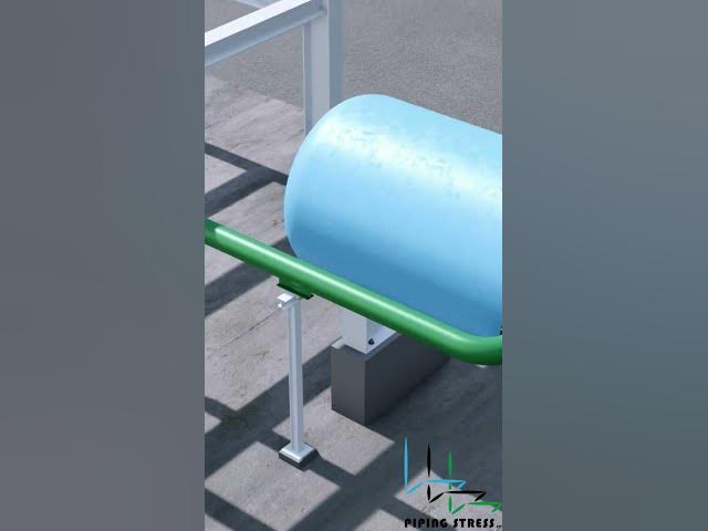 'Video thumbnail for Horizontal Pressure Vessel Piping Design and Stress Analysis - Correct Supporting'