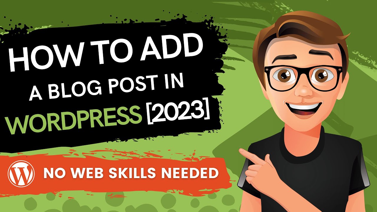 'Video thumbnail for WordPress How To Add A Blog Post 2023'
