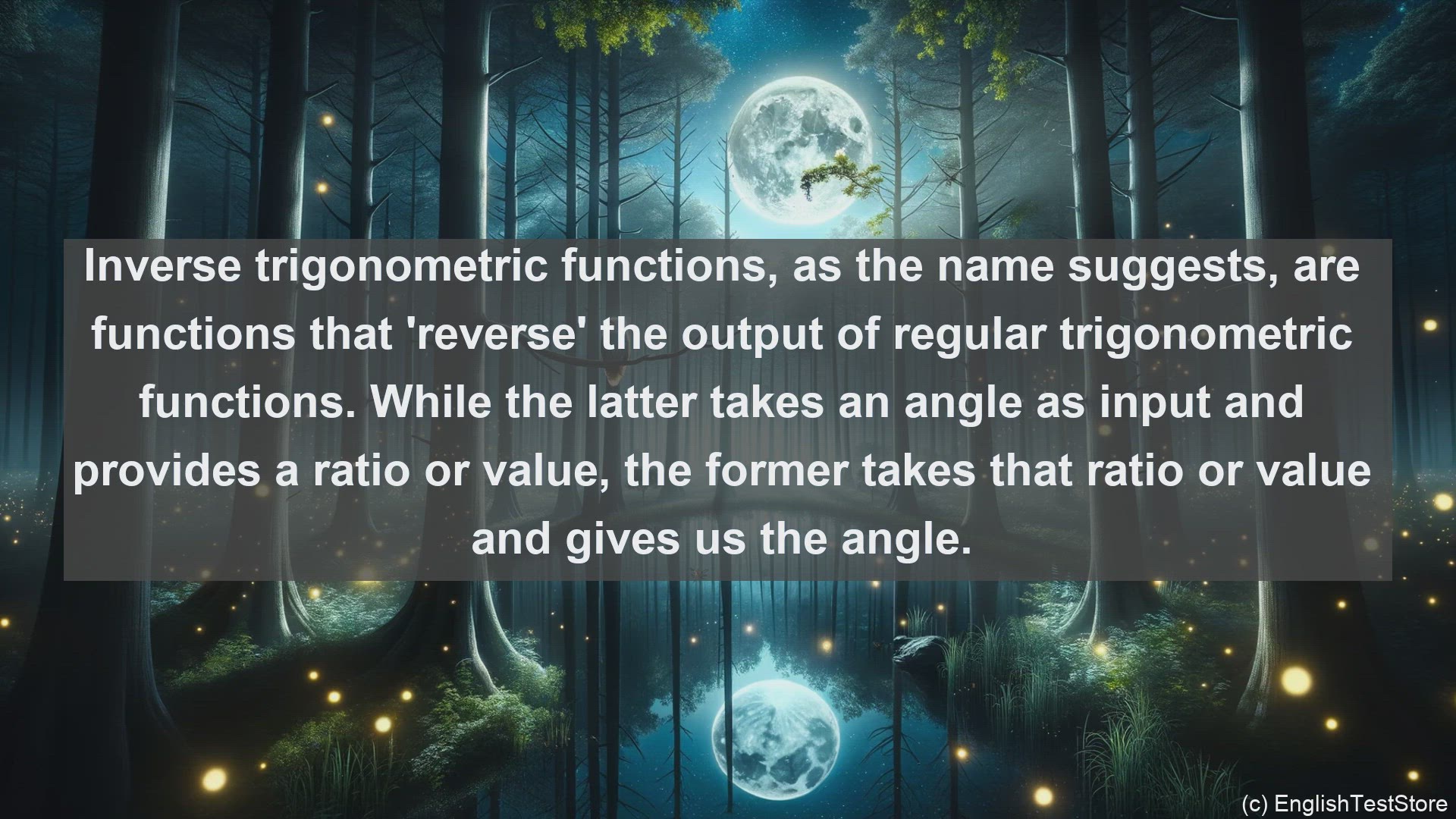 'Video thumbnail for Inverse trigonometrical function in science  definition and examples'