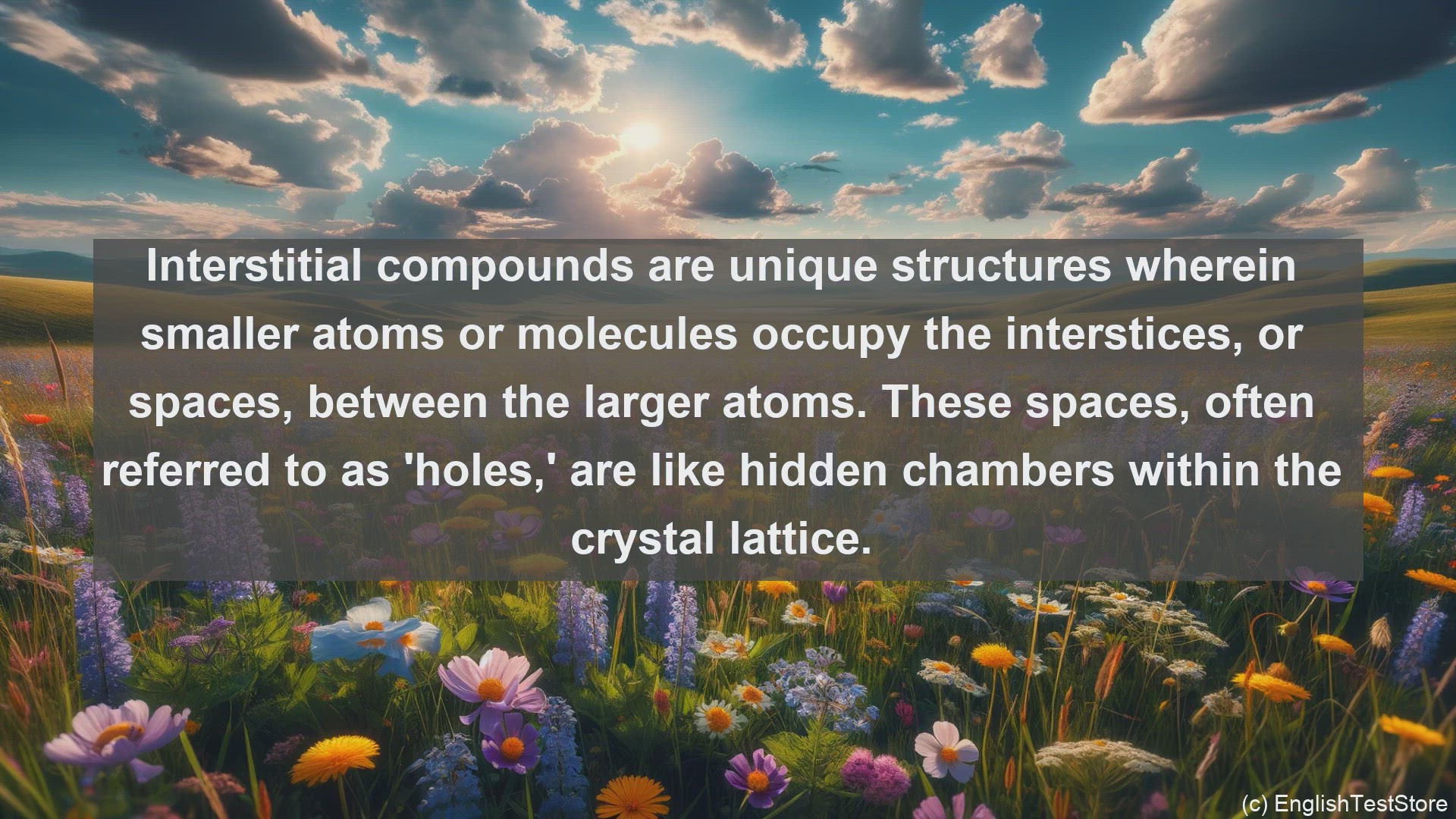 'Video thumbnail for Interstitial compound in science  definition and examples'