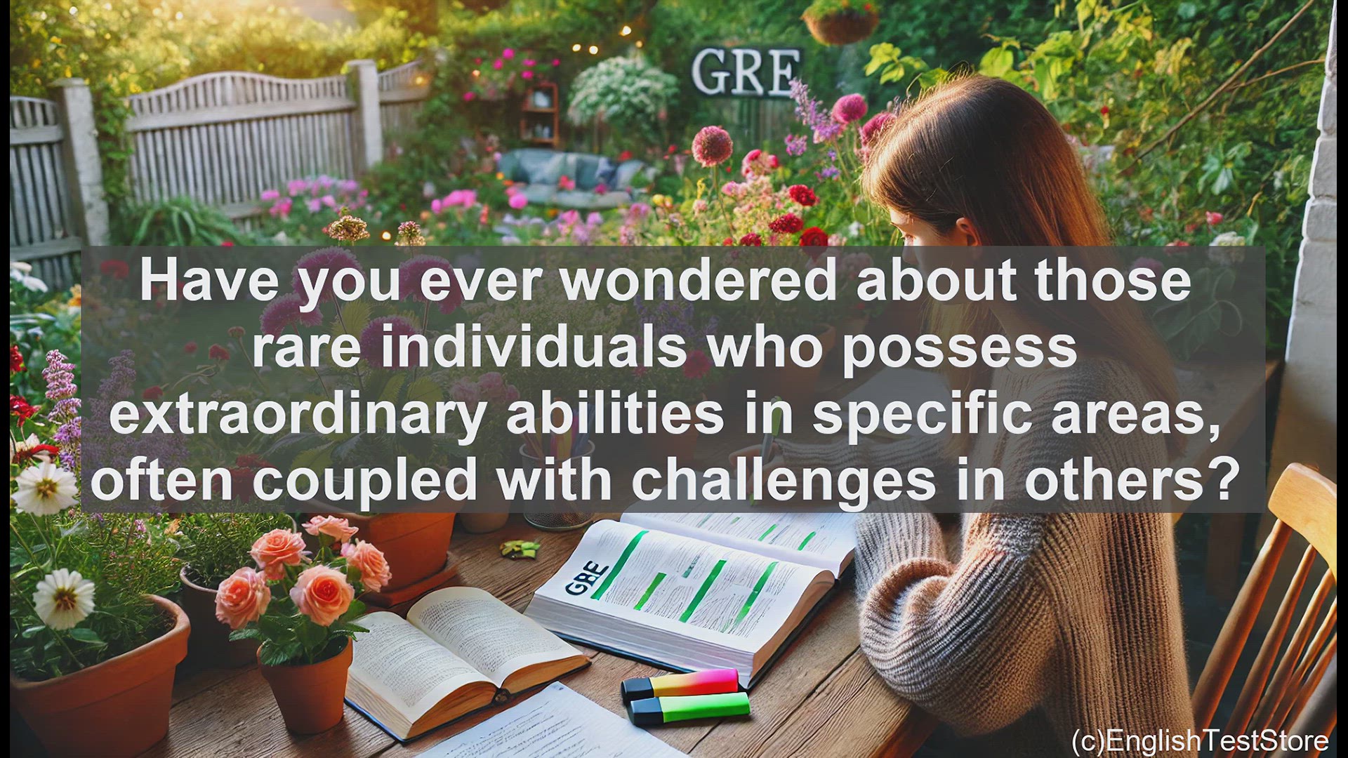 'Video thumbnail for GRE Vocabulary Lesson: Exploring the Extraordinary Abilities of Savants'