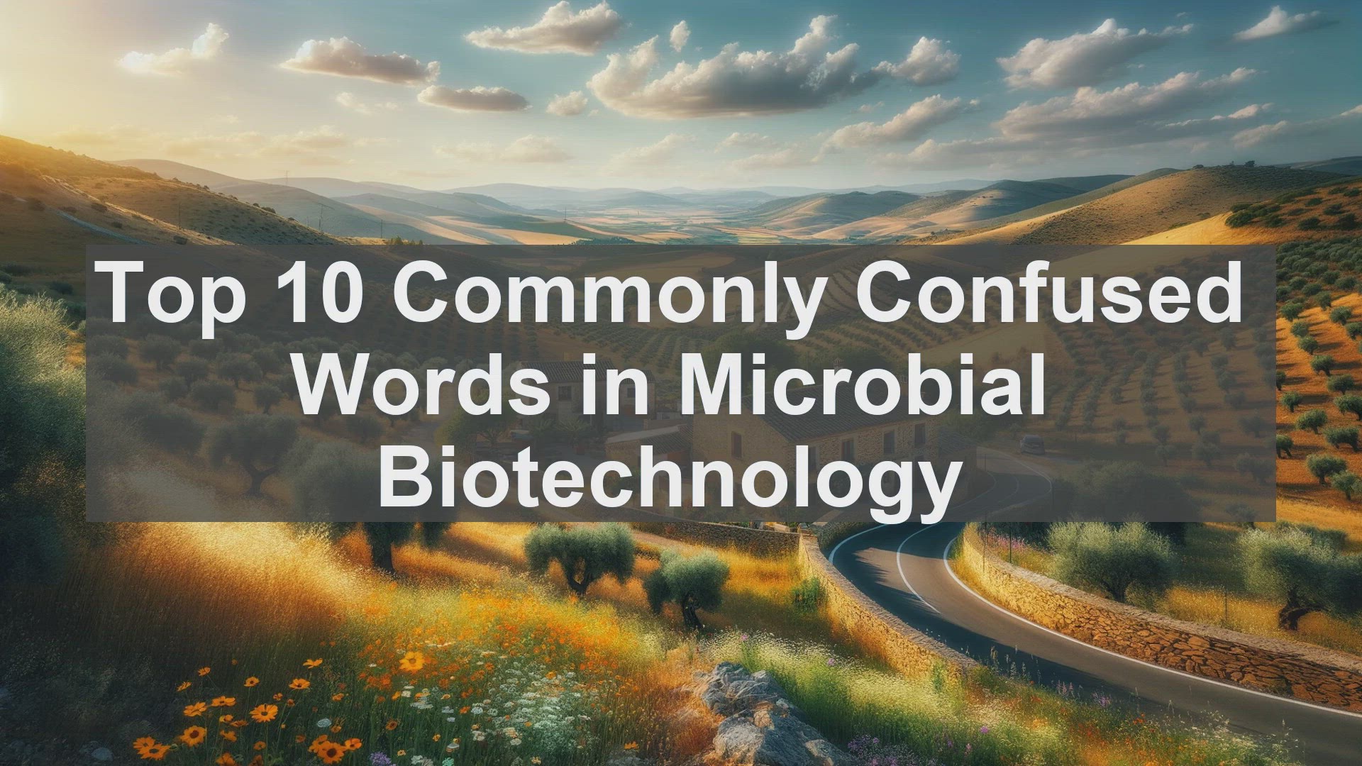 'Video thumbnail for Top 10 Commonly Confused Words in Microbial Biotechnology'