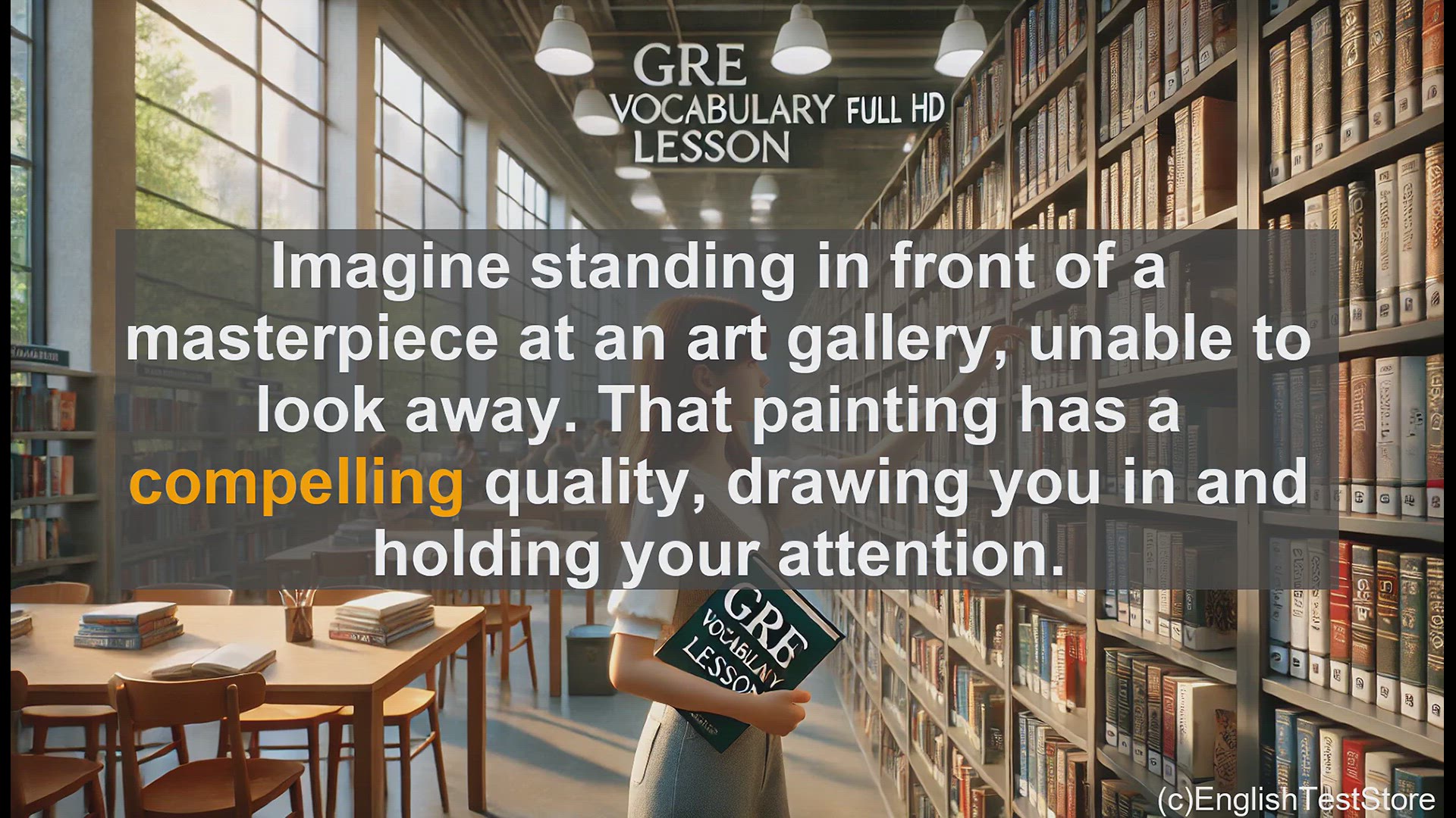 'Video thumbnail for GRE Vocabulary Lesson: The Compelling Power of Words'