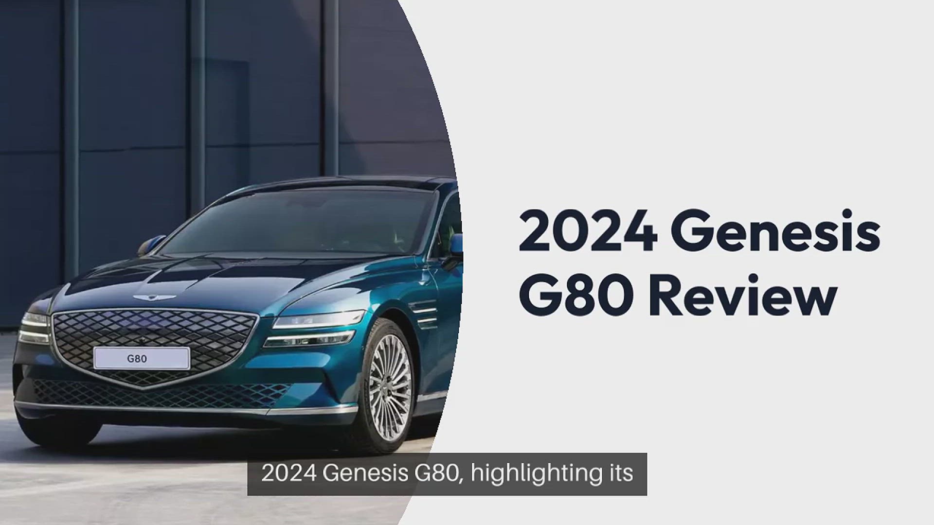 'Video thumbnail for 2024 Genesis G80 Review'