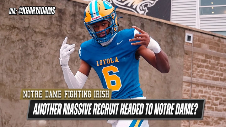 'Video thumbnail for Notre Dame will have an answer to a WR recruiting question mark on July 4th'