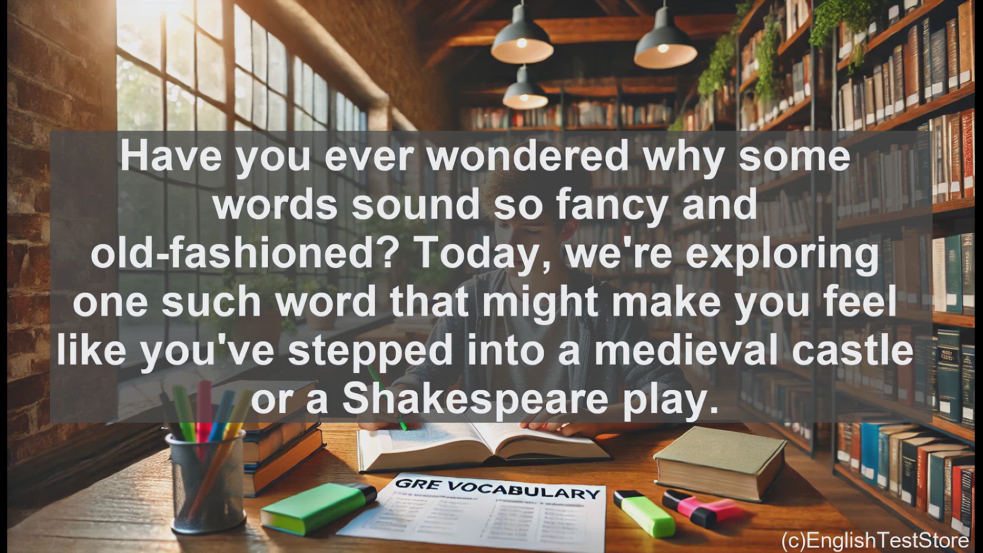 'Video thumbnail for GRE Vocabulary Lesson: The Elegant Word - Exploring the Meaning and Usage of Raiment'