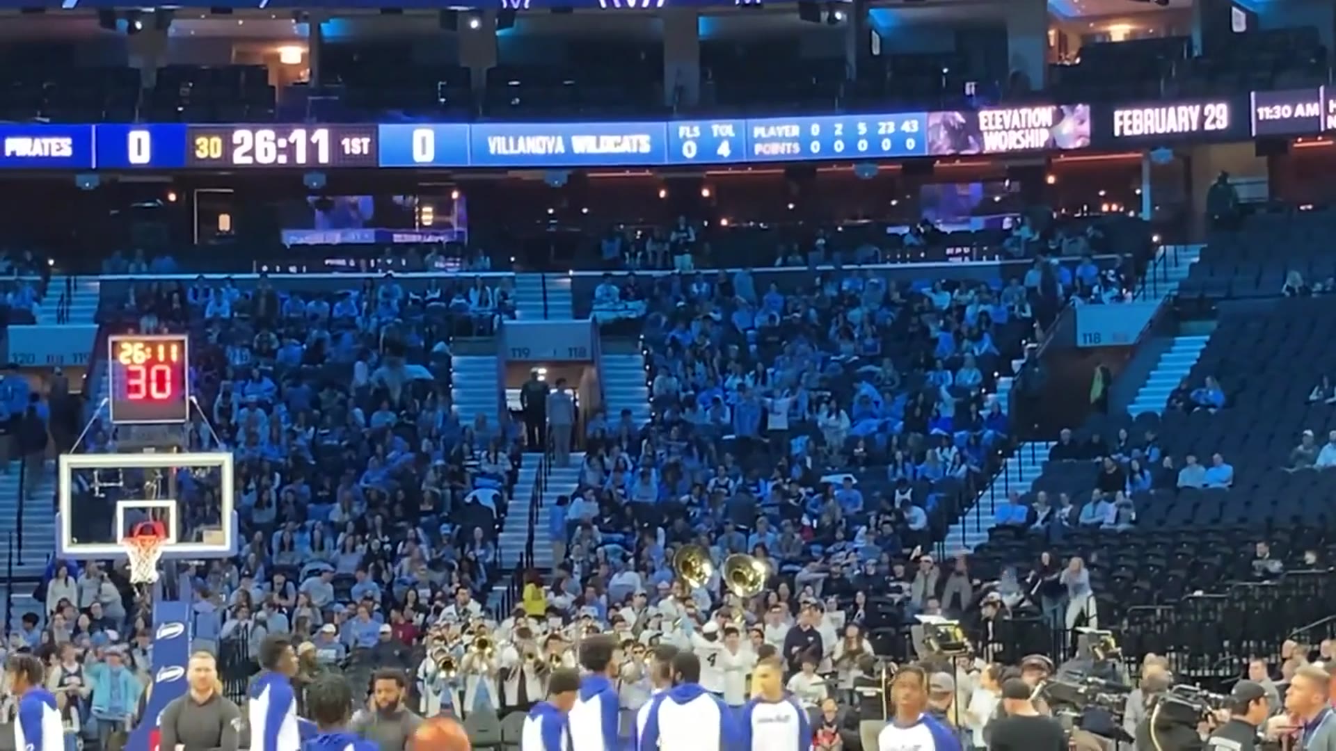 'Video thumbnail for stream punk sports: villanova pep band energizes student section vs seton hall'