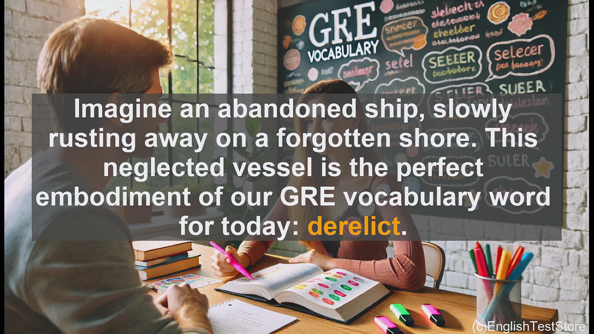 'Video thumbnail for GRE Vocabulary Lesson: Exploring the Meaning of Derelict - Abandoned and Neglected'