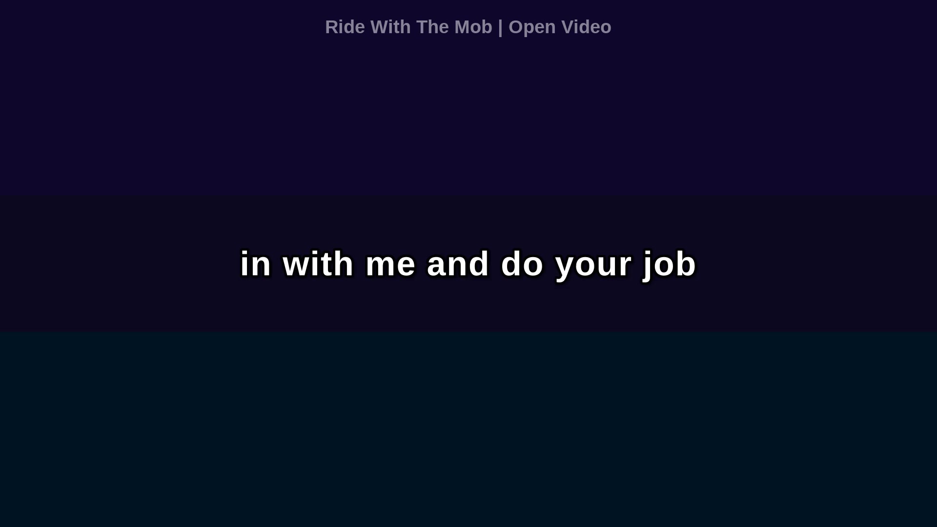 Video thumbnail for (Karaoke w/ Lyrics) Ride With The Mob