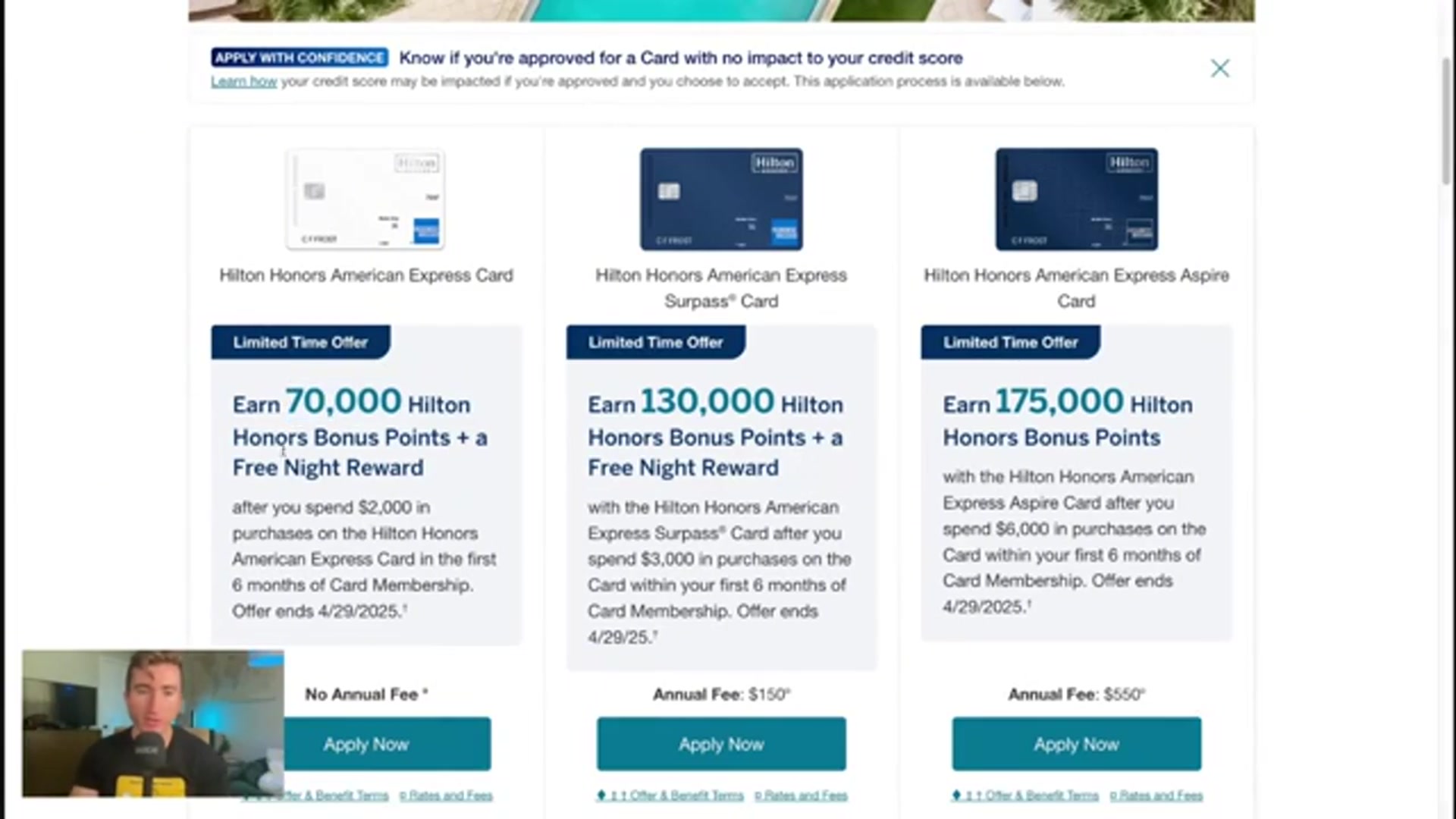 'Video thumbnail for anthony venture: maximizing hilton surpass card benefits: travel rewards & hotel perks'