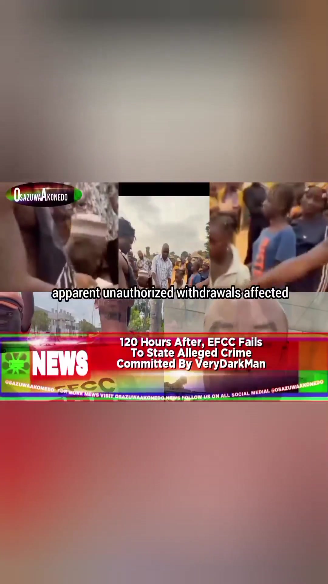 'Video thumbnail for 120 Hours After, EFCC Fails To State Alleged Crime Committed By VeryDarkMan '