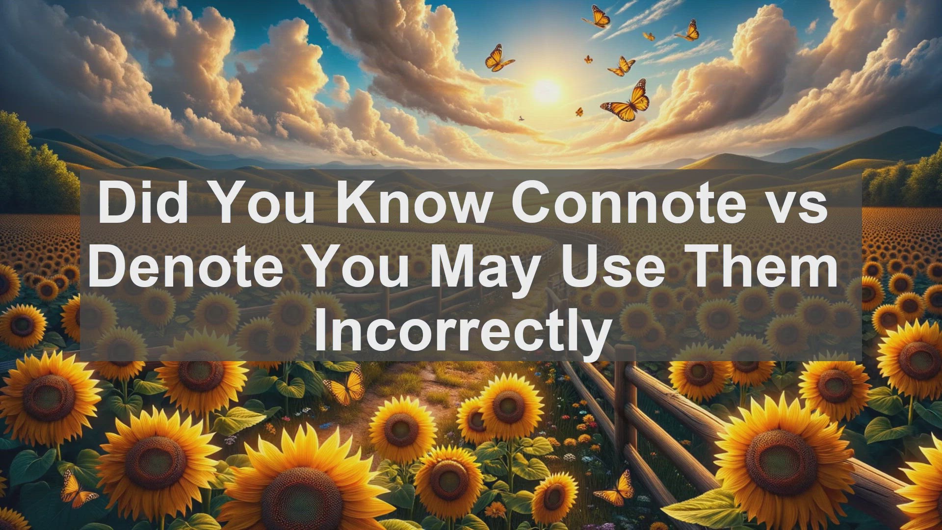 'Video thumbnail for Did You Know Connote vs Denote You May Use Them Incorrectly '