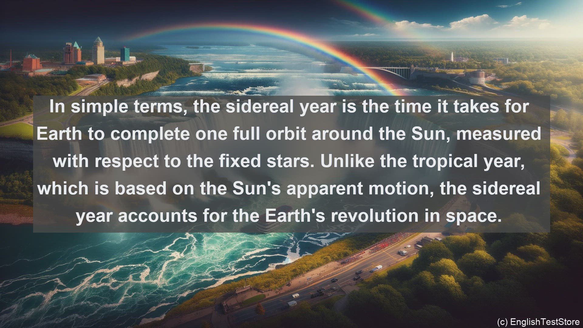 'Video thumbnail for Sidereal year in science  definition and examples'