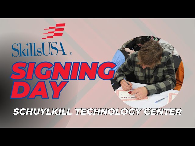 Video thumbnail for SkillsUSA Signing Day at Schuylkill Technology Center