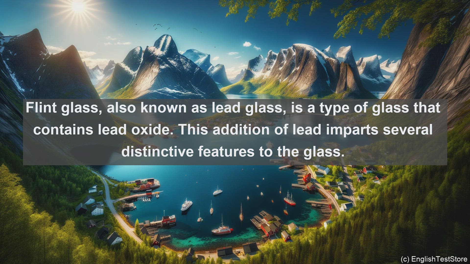 'Video thumbnail for Flint glass in science  definition and examples'