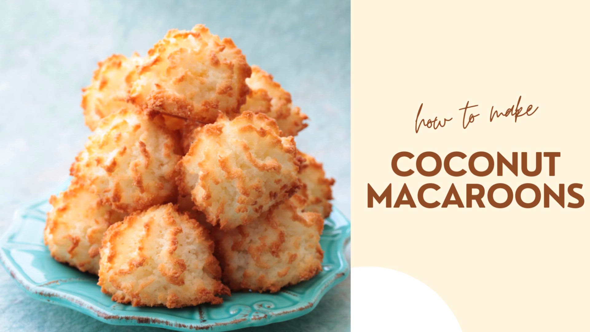'Video thumbnail for Coconut Macaroons Recipe'