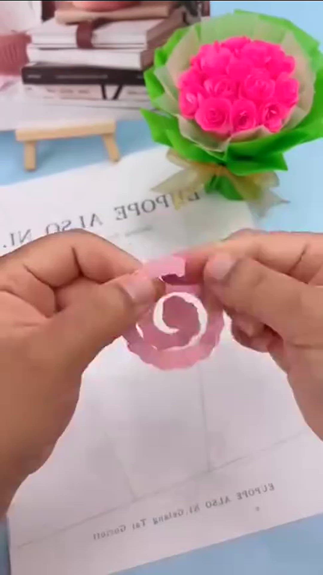 Video thumbnail for Creating a Stunning Paper Flower Bouquet: A DIY Craft Tutorial