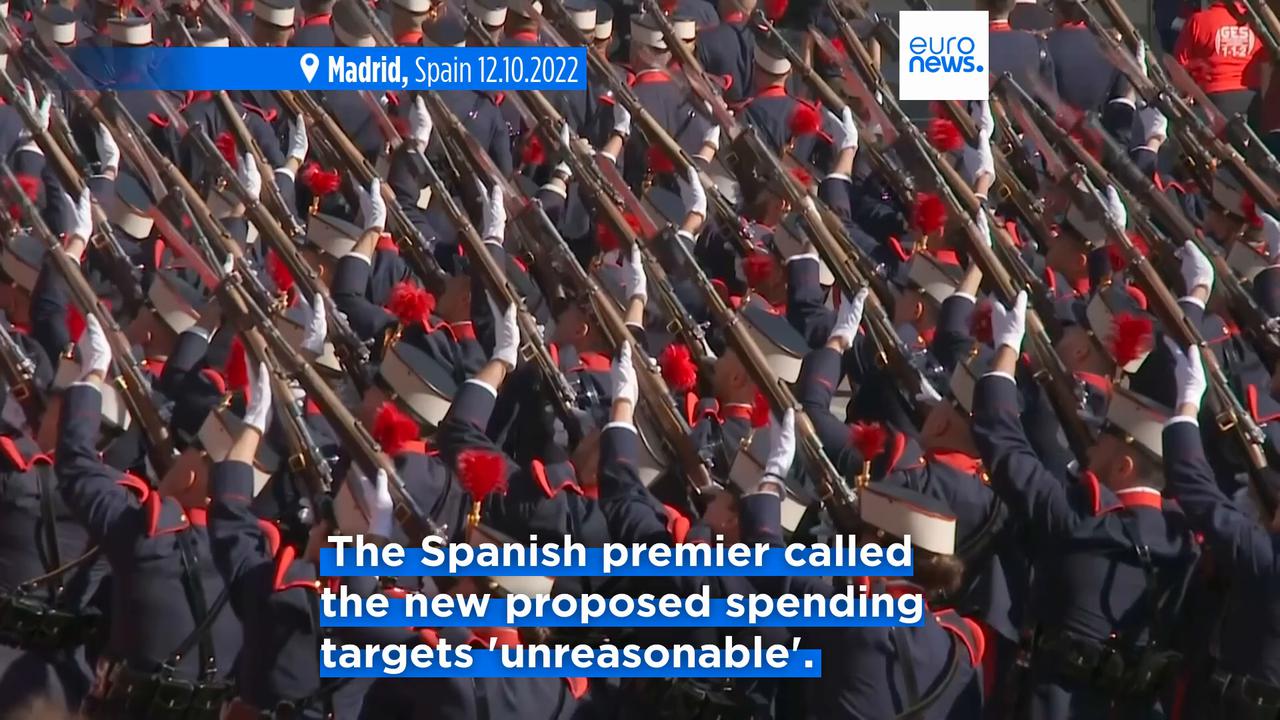 'Video thumbnail for Spain’s PM Pedro Sánchez rejects NATO's 5% of GDP spending plan as 'unreasonable''