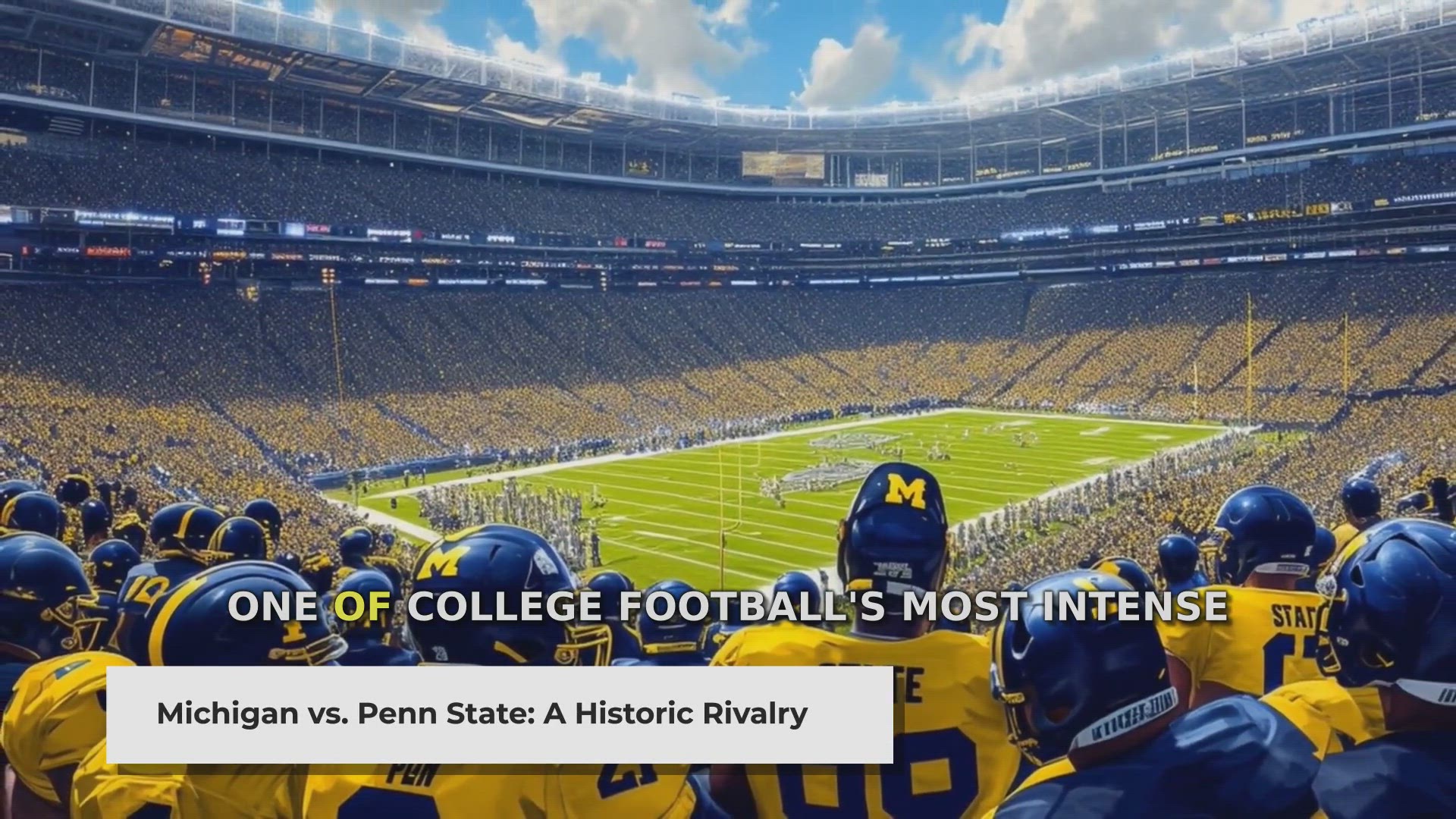 'Video thumbnail for Michigan vs Penn State: A Big Ten Football Rivalry'