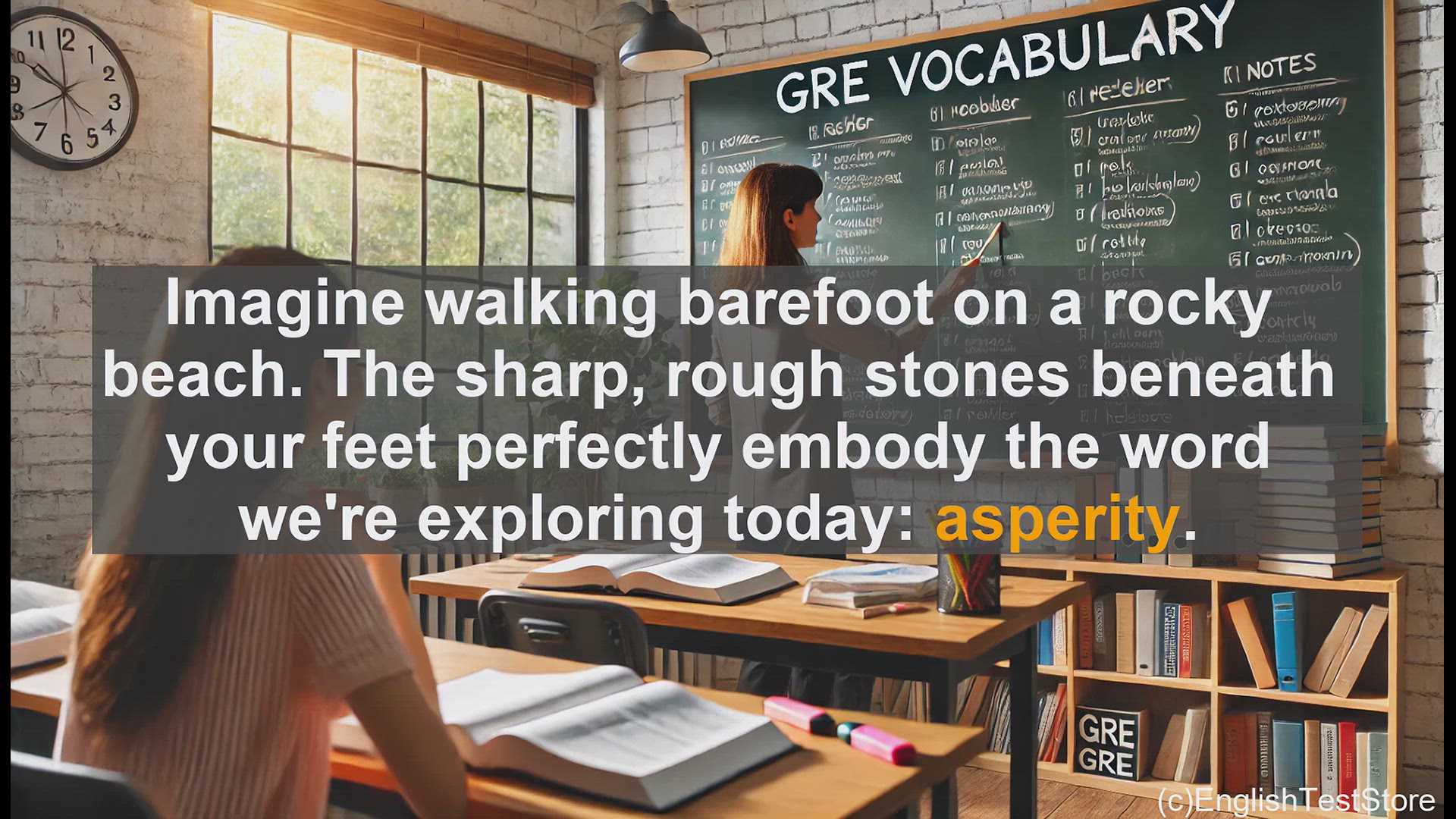 'Video thumbnail for GRE Vocabulary Lesson: Asperity - Exploring Roughness in Language and Life'
