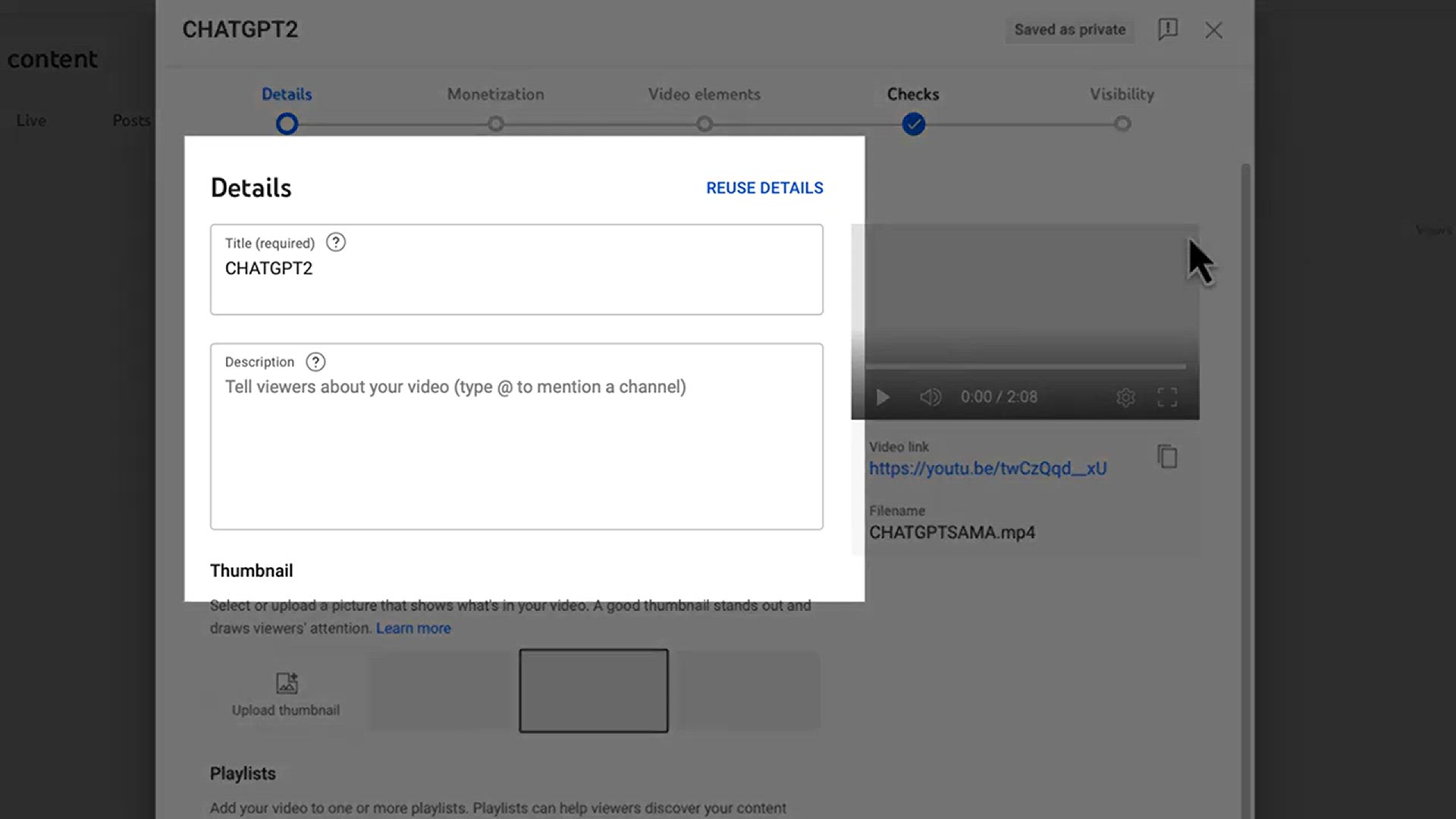 'Video thumbnail for Unleashing the Power of ChatGPT for YouTube Videos_ Title, Descriptions, Tand ags'