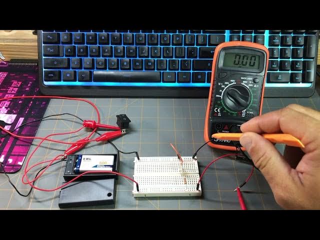 'Video thumbnail for 9V Battery Power Supply Prototype Circuit (Demo) - The Ultimate DIY 3220-Point Breadboard'