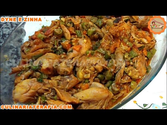 'Video thumbnail for COMO FAZER FRANGO COM QUIABO SEM BABA - Frango Caipira'