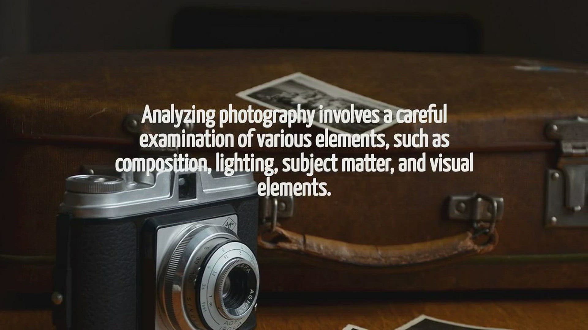Video thumbnail for How To Analyze Photography