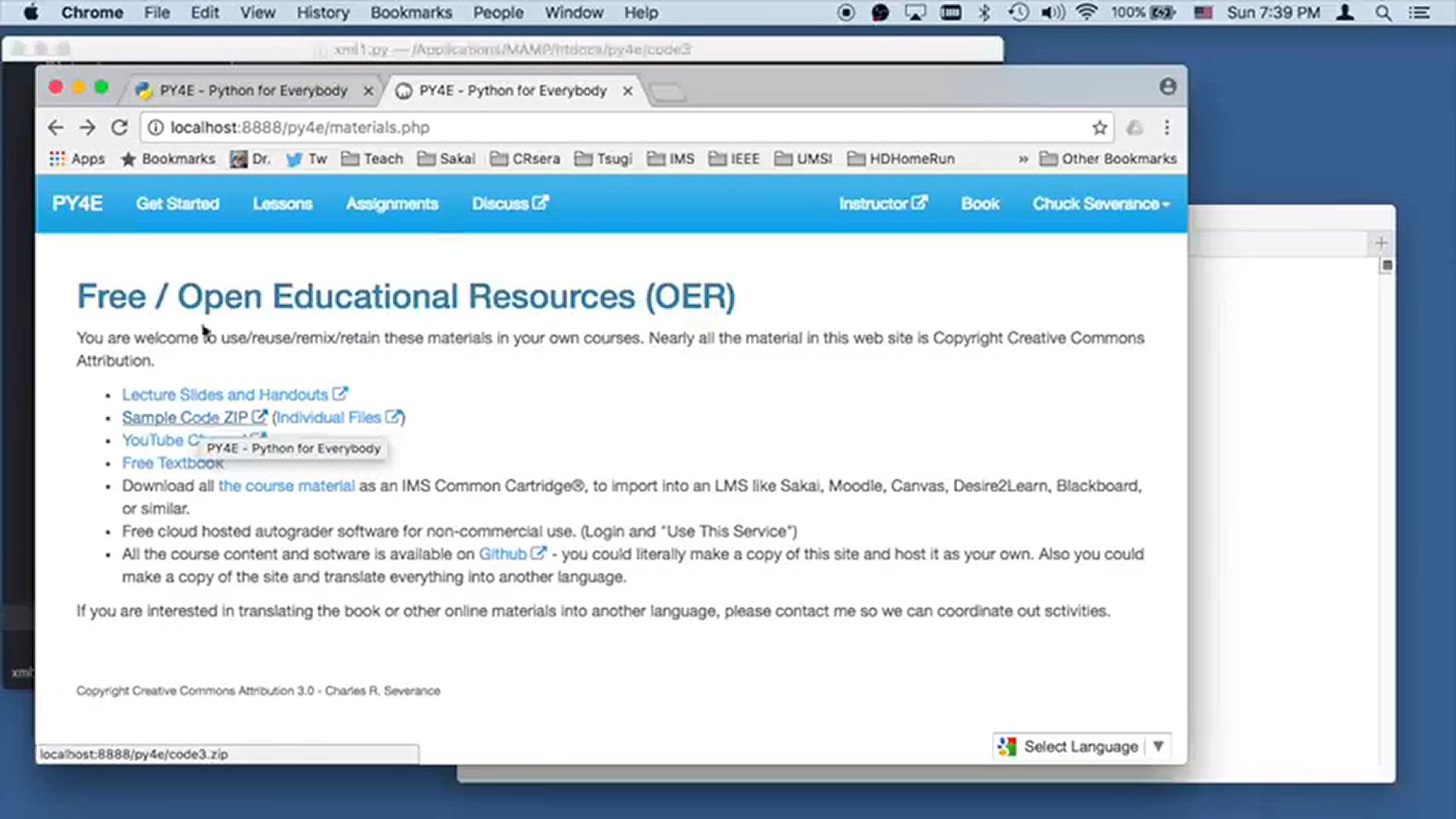 'Video thumbnail for Using Web Services - Code Example: xml1.py, xml2.py - Python Tutorial - (46) Python for Beginner Series'