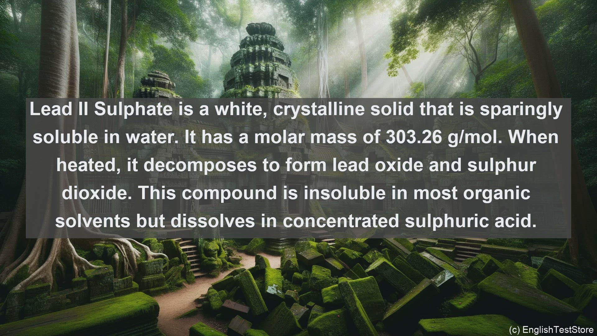 'Video thumbnail for Lead ii sulphate in science  definition and examples'
