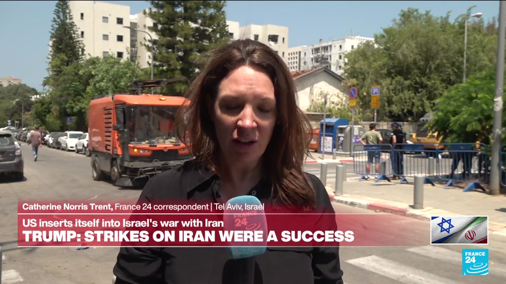 'Video thumbnail for Several Iranian missiles get through Israeli air defense, striking Tel-Aviv'