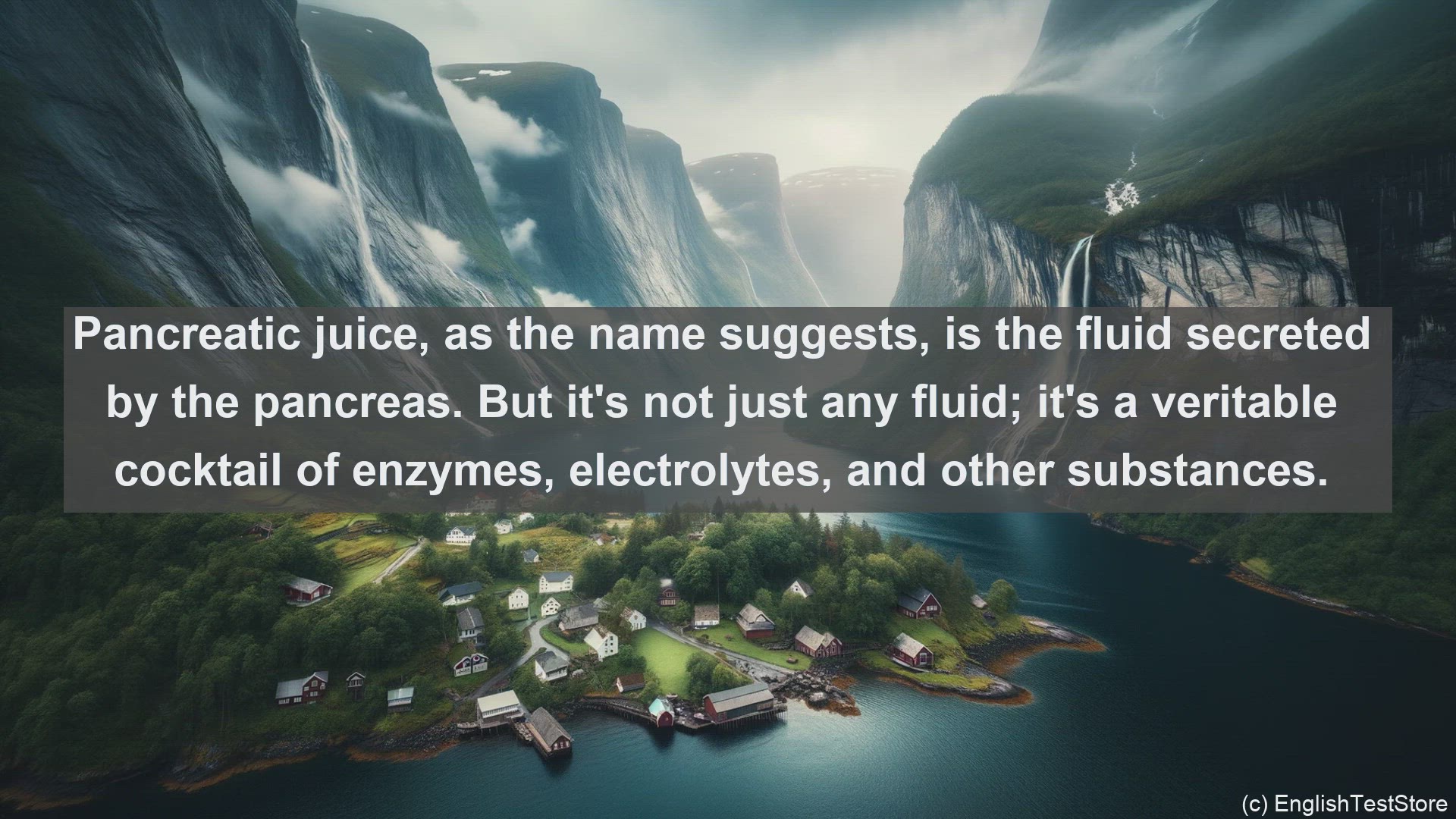 'Video thumbnail for Pancreatic juice in science  definition and examples'